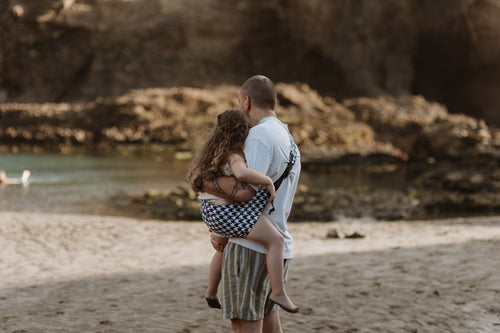 Houndstooth & Black Toddler Tote | Reversible Carrier