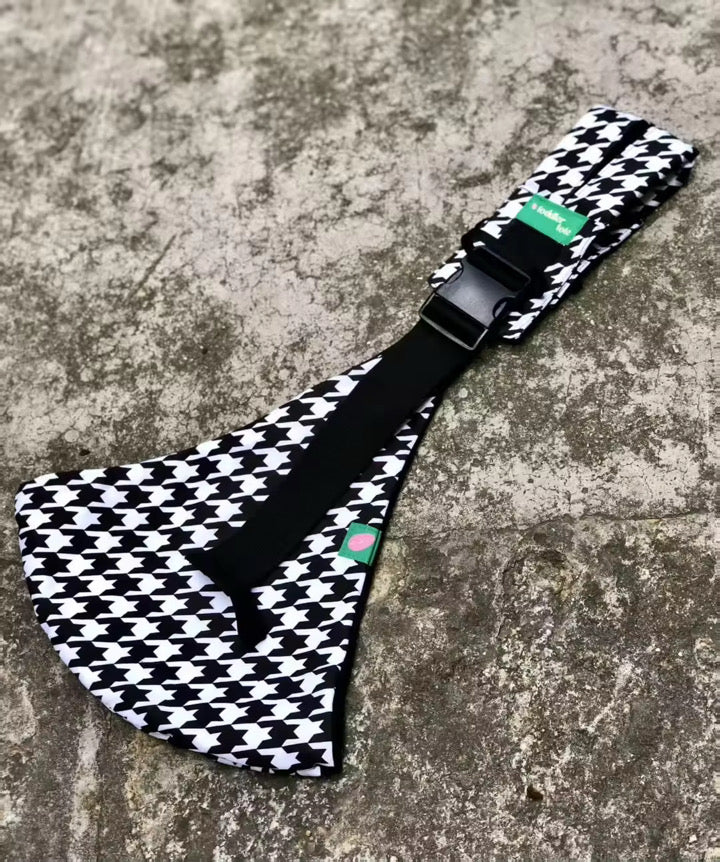 Houndstooth & Black Toddler Tote | Reversible Carrier