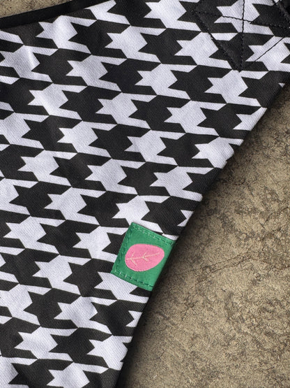 Houndstooth & Black Toddler Tote | Reversible Carrier