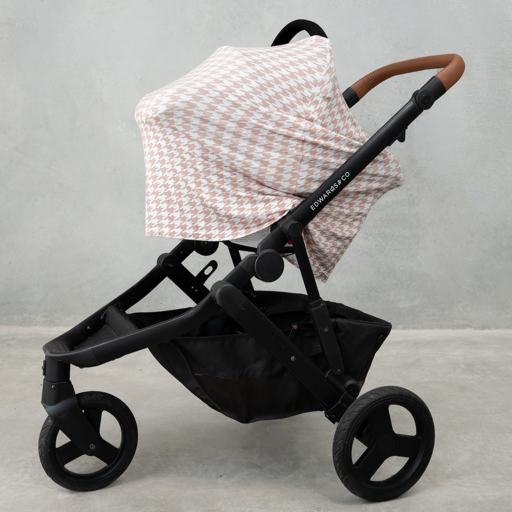 Beige Houndstooth Multi-Use Cover