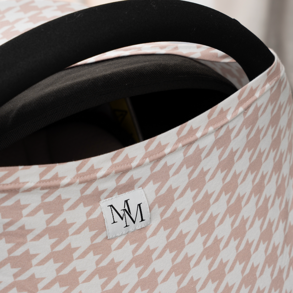 Beige Houndstooth Multi-Use Cover