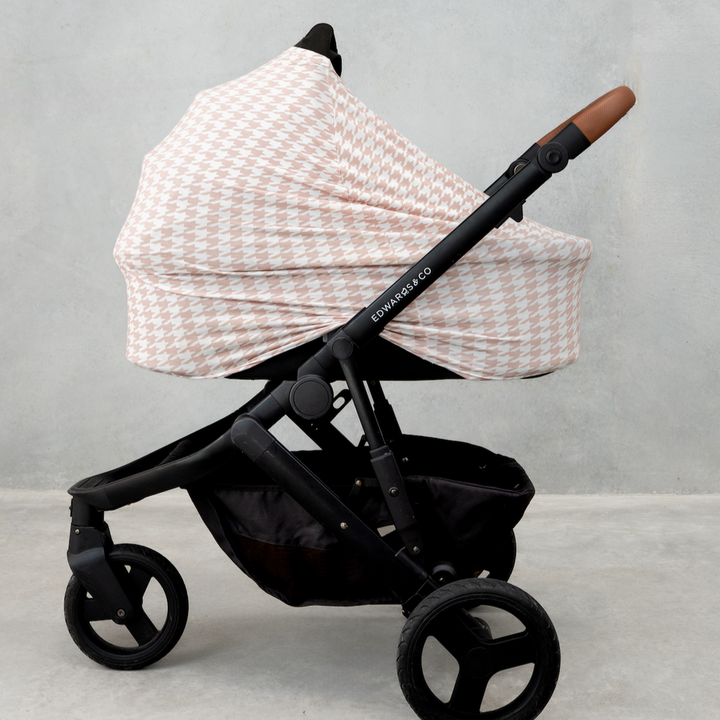 Beige Houndstooth Multi-Use Cover